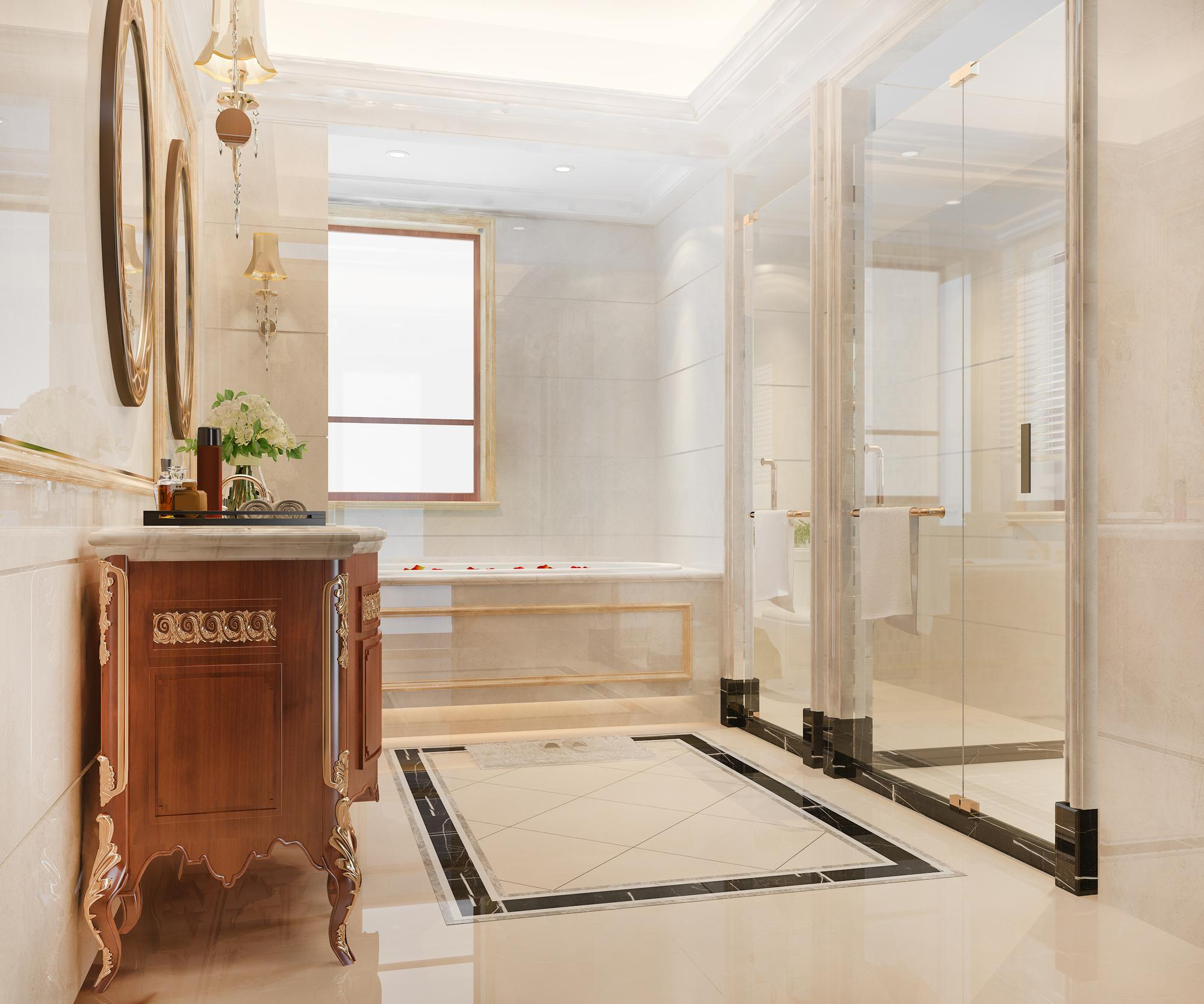 luxury bathroom remodel hamptons